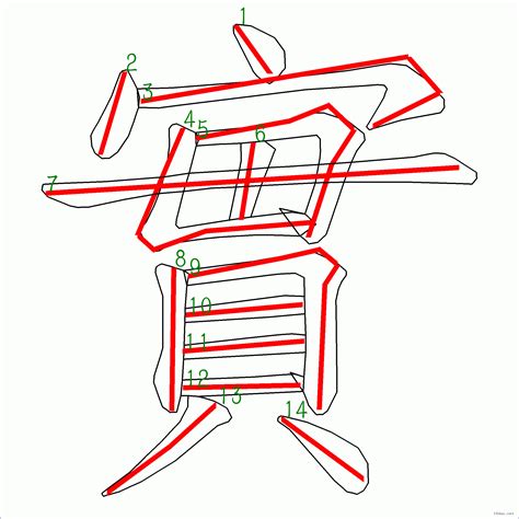 筆畫14劃的字